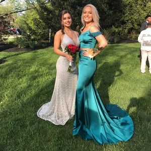Emerald Green/Teal Prom Dress